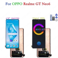 Original AMOLED For Realme GT Neo6 Neo 6 Lcd Display Touch Screen Digitizer Assembly For OPPO Realme