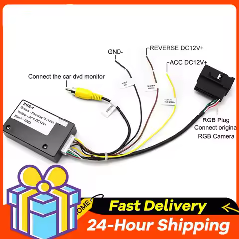 12V Reversing Camera Adapter RGB To AV Reverse Camera Interface for Volkswagen RCD510 RNS510 RNS315 