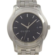 【日本直送】Gucci 寶緹嘉 G-Class 手錶 5500XL 不鏽鋼 石英 指針式顯示 黑色錶盤 女款【二手】