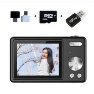 包送貨 -學生相機ccd 入門級復古數位相機 高畫質數位相機 學生入門迷你卡片機 家用拍攝照相機 #平行進口 Black 黑色