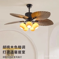 New Style Restaurant Zhongshan Antique Nordic Living Room Fan Hall Retro Household Light Lamp Ceilin