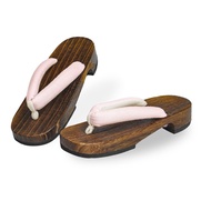 [Amemari] Geta Women's yukata summer cotton linen plain nose F size yukata geta, for adults, for yuk