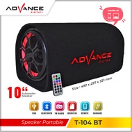 Advance T-104BT Speaker Bluetooth Subwoofer 10 inch Multifungsi Salon Aktif Dengan Remote Control