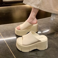 Women's 8cm Thick Sole Beach Sandals - Stylish for Summer Events