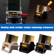 LIAOYING Smart Clock, WiFi USB Charging Smart Weather Station,  Hologram Cube Display Lectronic Albu