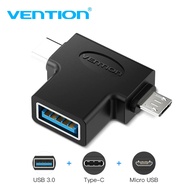 Vention Type C USB Adapter USB 3.0 OTG Adapter Cable 2 in 1 Micro USB OTG Converter