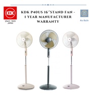 [SG Seller] KDK P40US 16'' Stand Fan - 1 year  Manufacturer Warranty Ac Fans 3-Speed with on/off Switch Silent Fans