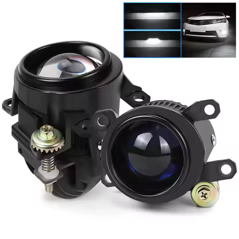 2inch LED Lens Foglight for Toyota Corolla Cross/C-HR/Camry/Yaris/Vios/Hilux Revo/Sienta Bi-Led Fog 