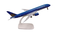 Mô hình máy bay Boeing B787 bằng kim loại có đế tháo rời kèm bánh xe 20cm