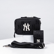 [1:1 Standard PRODUCT] MLB Monogram Nylon Jacquard Mini Crossbody Bag New York Yankees Black [3ACRS0