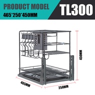 Pull Out Spice Rack Pull Out Condiments Racks Kitchen Organizer Seasoning Set Nano Coating