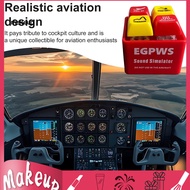 [Mk] 1/2Pcs Realistic aerial design: The crew alarm keychain simulates the real cockpit safety butto