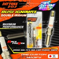 Ignimax Double IRIDIUM DAYTONA Racing Spark Plug PCX 160 Vario 160 CBR250RR ZX25R Xmax Spark Plug
