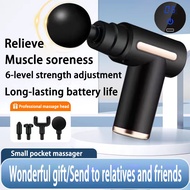 【SG Stock】Massage Gun Fascia Muscle Massager Handheld Fascia Gun Portable Fitness shoulder massager