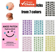 Pimple Patches for Face, Glitter Cute Stars Ance Patch, Colorful Spot Stickers, Blemishes & Zit Cove
