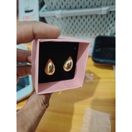 10k saudi gold tear drop small earrings-650 earring gold earring