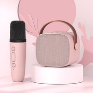 Speaker with Mic Wireless Karaoke Set Mini Portable Speaker Bluetooth Home Party Outdoor Camping Ent