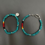 Kikuchi Kenshi Turquoise Bead Bracelet Eagle Hook Rose Bracelet (Medieval) s925 Silver (kenkikuchi/G