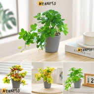 WENNEYU Artificial Bonsai Plant, Artificial Spider Plant Bonsai Fake Potted Plant,  with Pot Fake Pl