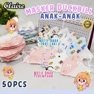 rpq Masker Duckbill Anak 50pcs / Masker Duckbill Anak 3ply / Masker