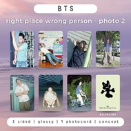 Photocard BTS RM - Right Place Wrong Person Photo Concept 2nd Solo Album | Winter scenery
