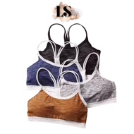 LS - WOMEN'S SPORT BRA B46 MOTIF GYM FITNESS BRA ZUMBA YOGA SPORTS IMPORTED