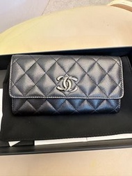chanel23s 黑色中錢包Wallet