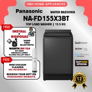 (Free Shipping + Free Install) Panasonic NA-FD155X3BT 15.5kg Powerful Clean & Convenient Top Load Wa