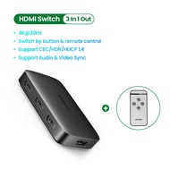 UGREEN HDMI Switch for Xiaomi Mi Box 3 In 1 Out HDMI Switcher 4K/30Hz for TV box PS4 Switch HDMI 4K