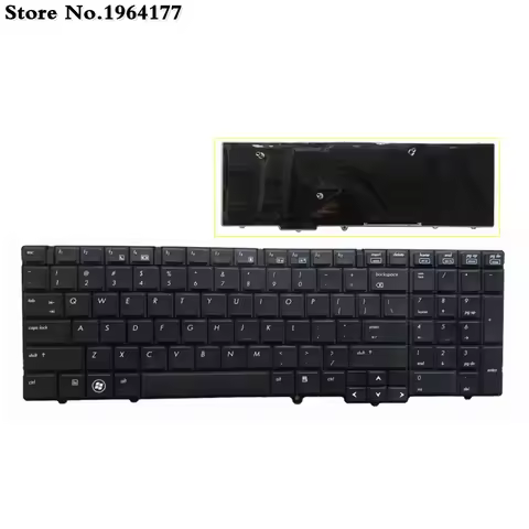 US Laptop Keyboard FOR HP EliteBook 8540 8540P 8540W English New Black