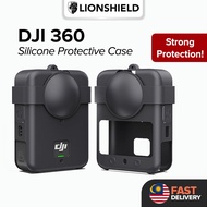 (MY) LionShield DJI 360 Silicone Protective Case with Lens Cover & Anti-Loss Strap -Shockproof, Dust