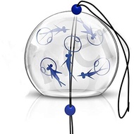 EliteShine Japanese Wind Bell Wind Chimes Handmade Glass Wind Chimes-Bluefish
