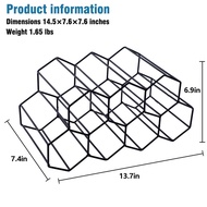 J2Wine Racks Countertop Wine Rack Wine Bottle Holder Small Wine Rack Freestanding Floor Wine Holders