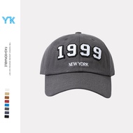 Beautiful Color 1999 Baseball Cap Female Ins Fashion Brand Hat Korean Street OutdoorBroadcast Face-L