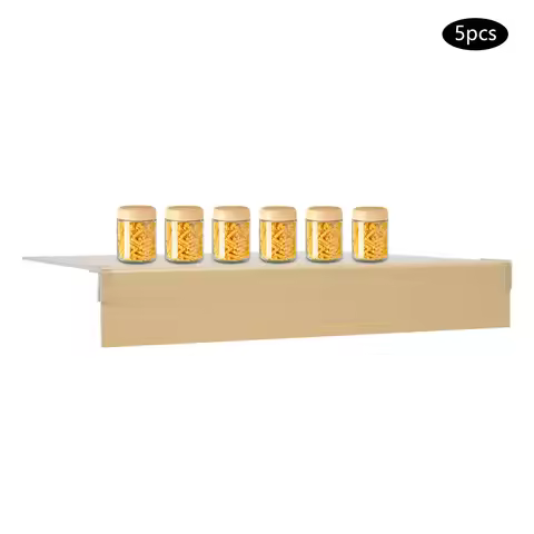 5Pcs 24x16in Light Wood PVC Removable Shelf Cover Eco Odorless Anti-aging 5kg Load Foamed PVC Wire R