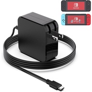 Syfrufo 45W Pengecas Kuasa USB-C untuk Steam Deck & Nintendo Switch Dock