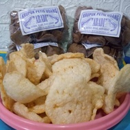 1 kilo krupuk petis mentah/krupuk petis pedas manis