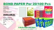 Bond Paper / Oslo / Graphing Paper / Per 30Pcs / Per 100Pcs / Hard Copy / Copy One / 70 GSM / 80 GSM