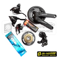 Groupset Gear Set BB Box MTB Bike 3 X 7 Speed Eterna Sprocket Threaded Megarange 7 Speed Federal MTB