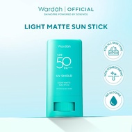 Wardah UV Shield Light Matte Sun Stick - All Skintype,0% Alcohol,Lightweight Texture,NonComedogenic,