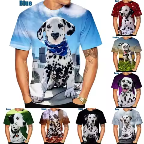 Beautiful Dalmatians 3D Printed T-Shirt Dalmatians Fashion Men Women's Personality Hip Hop Casual T 