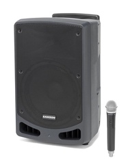 Samson Expedition Xp312w 4-channel 300w Portable Pa System_ Band K With Bluetooth And Wireless Handheld Microphone
