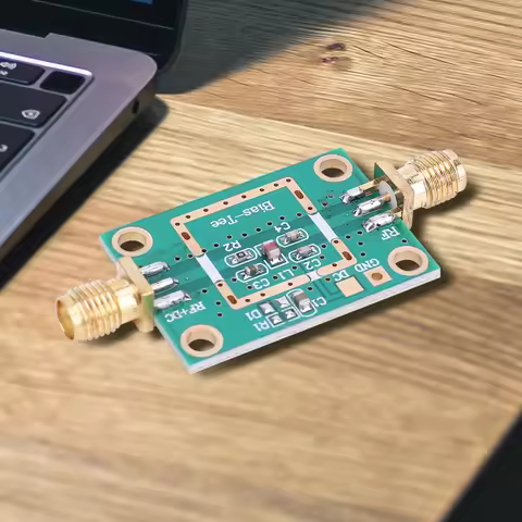 10MHz-6GHz DC Blocker Coaxial Feed RF DC Bias Blocker DC 1-50V Bias Tee Module LNA Low Noise Amplifi