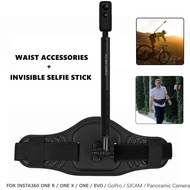 Wearable Waist Bracket Bullet Time Invisible Selfie Stick For Insta360 ONE R X3 X2 Back Bar Insta 360 Panoramic Accessories
