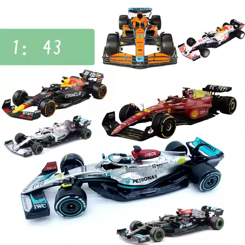 Bburago Scale 1:43 F1 Car Model Mercedes Ferrari Redbull Racing SF21 RB16B W12E Metal Diecast Versta