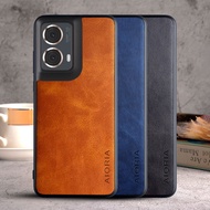 Case for Moto G35 G45 G55 G85 5G coque Luxury Vintage leather cover funda for motorola moto g85 case