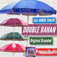 payung tenda dobel bahan jumbo 300cm payung pantai double 2 lapis payung bazar 2 lapis payung cafe j