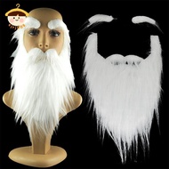 〔8C05〕 Party performance props Santa Claus white beard white eyebrows Set Hallowee 〔8C〕