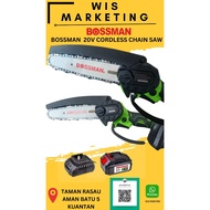 BOSSMAN ECO-SERIES BCS-666 20V 6" Brushless Cordless Chain Saw 780RPM