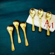 HP GOLD DUCK SPOON L/6 (4729) | GOLD COLOR PORRIDGE SPOON